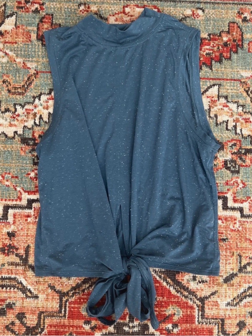 lululemon athletica Speckled Teal Tie-back Tank